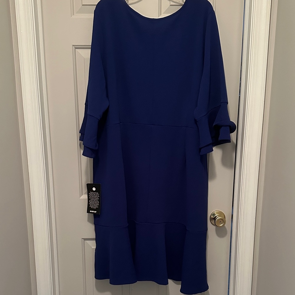 Avenue Royal Blue Textured Top - Picture 3 of 4